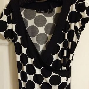 Inc black/ white dress